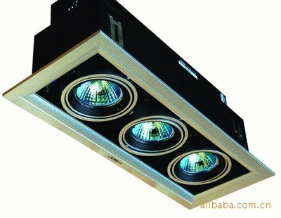 【嘉美照明JOM 503-01單頭豆膽燈閃銀邊 三頭石英燈】價格,廠家,圖片,格柵燈具,深圳市嘉美照明燈飾-